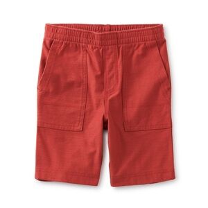 NWT TEA collection Kids' Casual Drawstring Shorts - Brick Red